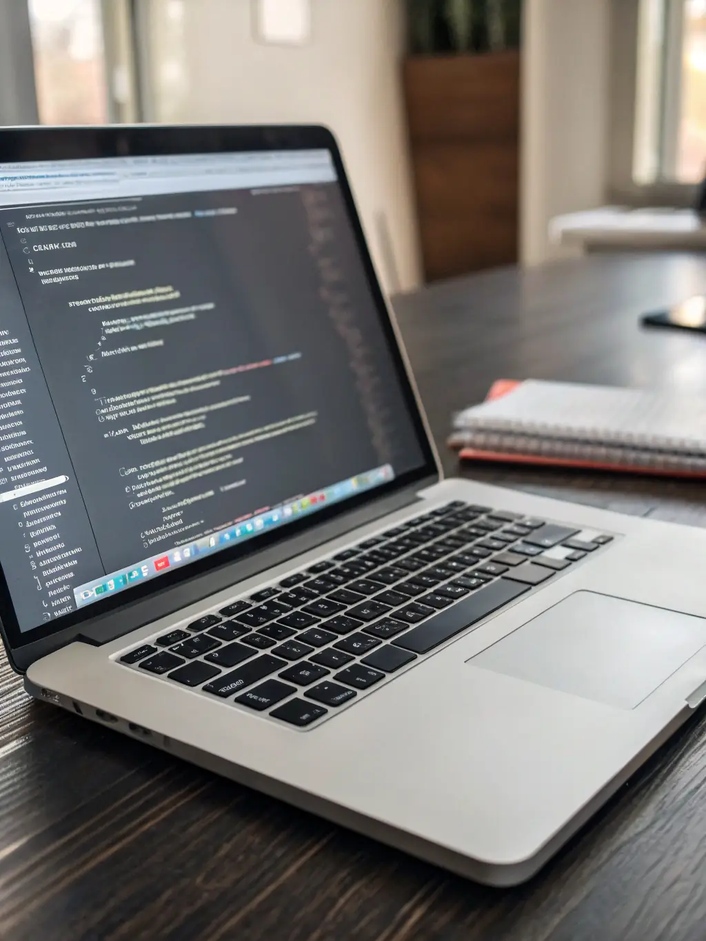 A close-up shot of a Python code snippet on a laptop screen, showcasing data manipulation and analysis techniques.